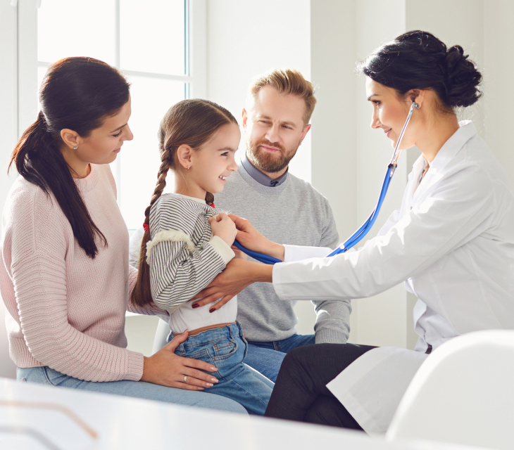 family with primary care provider